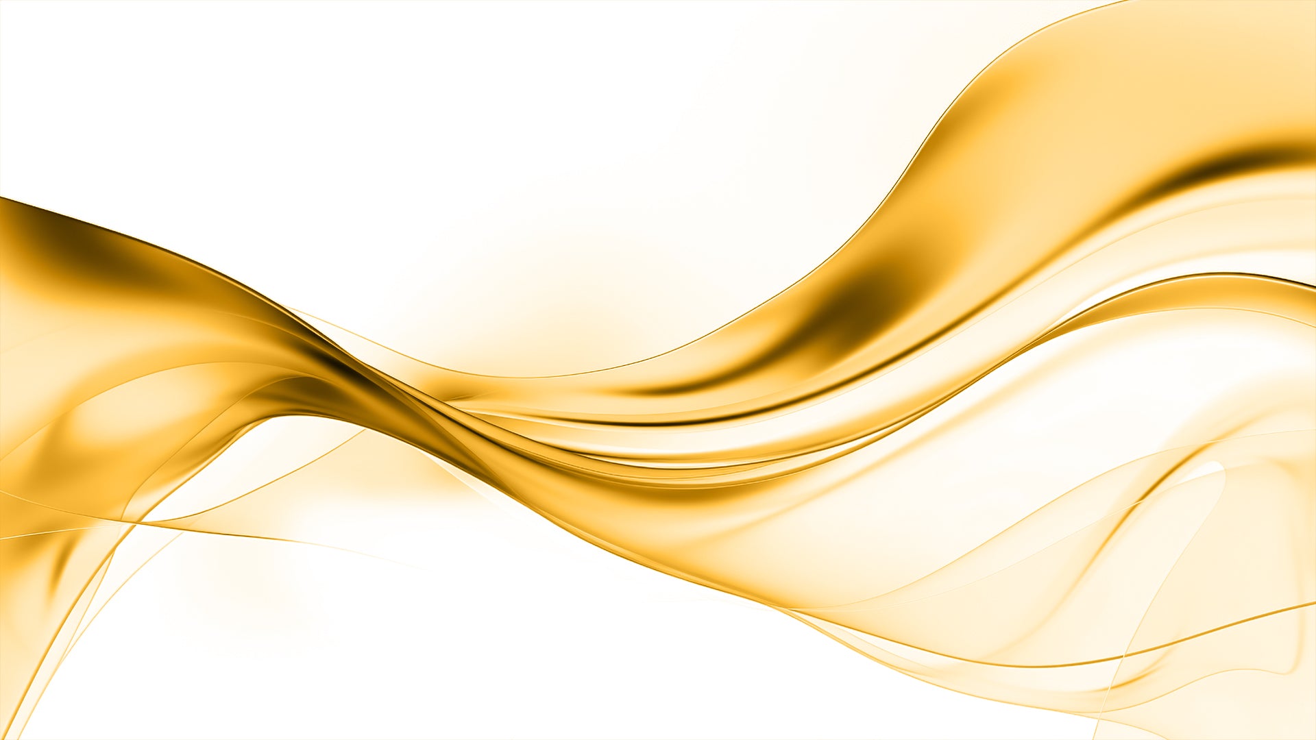 gold wave graphic on white background