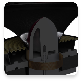 inside view of bullet tweeter