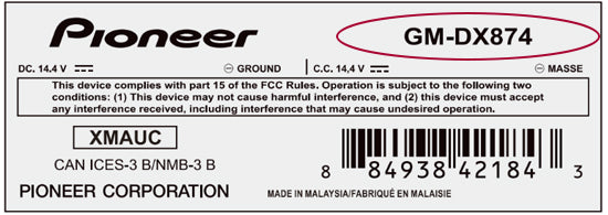 model number location amp