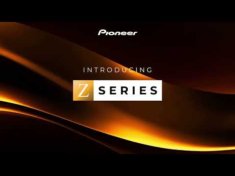 Z Series video with gold waves and information about the speakers